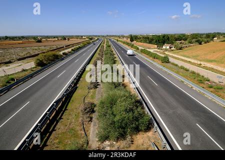 MA-19, Autopista de Levante, Mallorca, balearen, spanien, europa. Stockfoto