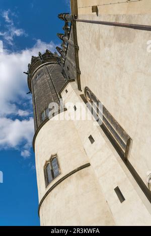 Schlosskirche Schlosskirche in der Altstadt von Wittenberg in Deutschland Stockfoto