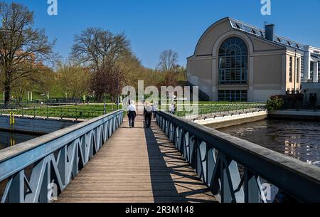 Neues Wohngebiet Am Tegeler Hafen, Berlin Stockfoto