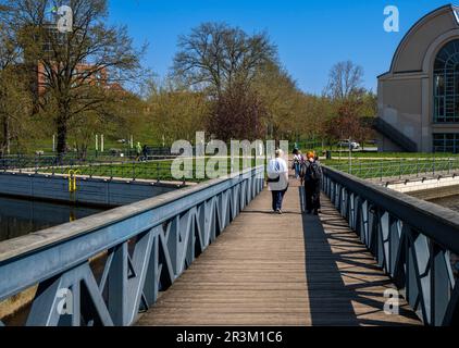 Neues Wohngebiet Am Tegeler Hafen, Berlin Stockfoto