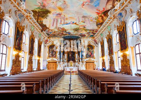 Ingolstadt, Deutschland - 08. Juli 2021: Die Asamkirche oder St. Maria de Victoria Kirche ist eine Barockkirche in Ingolstadt in Bayern Stockfoto