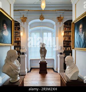 Herzogin Anna Amalia Bibliothek, Rokoko-Halle, UNESCO-Weltkulturerbe, Weimar, Thüringen, Deutschland, Europa Stockfoto