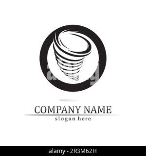 Tornado Symbol logo Vector Illustration Design Stock Vektor