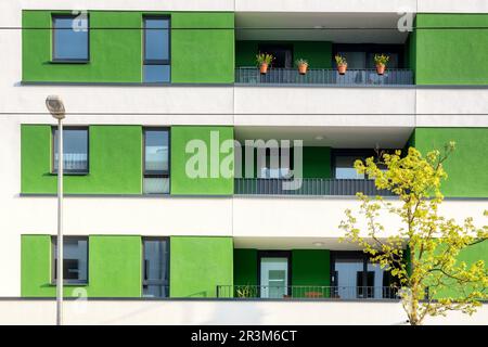 Moderne Architektur, Wohnbereich Halberstadt Stockfoto