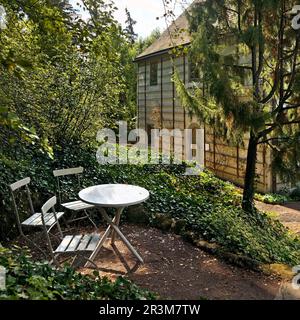 Goethes Gartenhaus im Park an der Ilm, UNESCO-Weltkulturerbe, Weimar, Thüringen, Deutschland Stockfoto