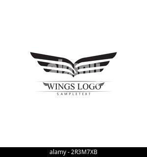 Falcon, Eagle Logo und Wings Vorlage Vektordarstellung Designsymbol Stock Vektor