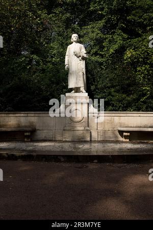 Denkmal für Franz Liszt im Park auf der Ilm, Weimar, Thüringen, Deutschland, Europa Stockfoto