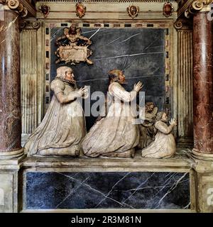 Epitaph für Dorothea Susanne von der Pfalz, Stadtkirche St. Peter und Paul, Weimar, Deutschland Stockfoto