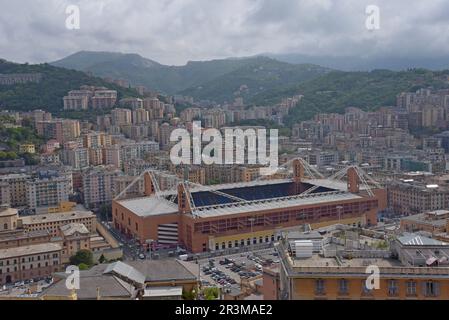 Luigi Ferraris Stadium, Heimat von Genua C.F.C. und U.C. Sampdoria Fußballvereine, Genua, Italien, Mai 2023 Stockfoto