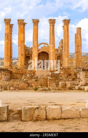 Jerash, Jordan Artemistempel im alten Gerasa Stockfoto