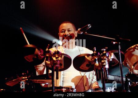 Mailand Italien 1997-07-02 : Earth, Wind & Fire Live-Konzert im Forum Assago Stockfoto