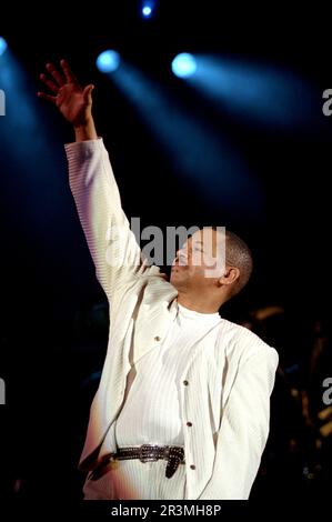 Mailand Italien 1997-07-02 : Earth, Wind & Fire Live-Konzert im Forum Assago Stockfoto