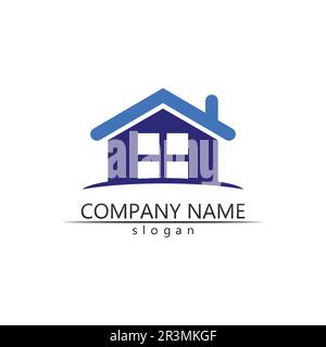 Vorlage für Vektor-Logo-Symbole für Immobilien und Wohngebäude Stock Vektor
