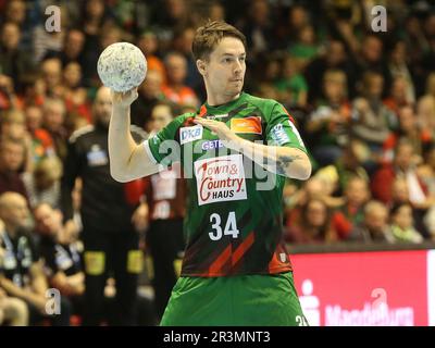 Dänischer Handballspieler Michael Damgaard (SCM) Liqui Moly HBL Bundesliga Season 2022-23 Stockfoto