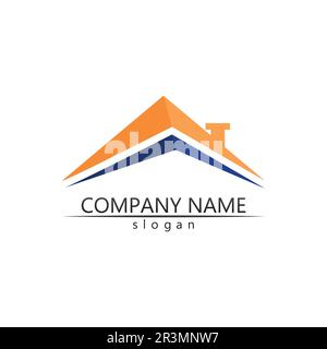 Vorlage für Vektor-Logo-Symbole für Immobilien und Wohngebäude Stock Vektor