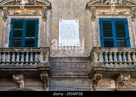 Das berühmte Bergdorf Erice im Westen Siziliens Stockfoto