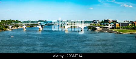 Downtown chattanooga tennessee bei Tageslicht Stockfoto