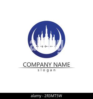 Vorlage für Vektor-Logo-Symbole für Immobilien und Wohngebäude Stock Vektor