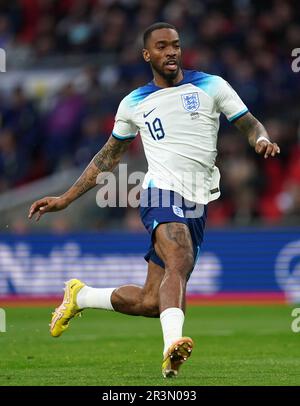 Aktenfoto von 26-03-2023 von Englands Ivan Toney. Gareth Southgate kritisierte die weitreichende Natur von Ivan Toneys achtmonatigem Wettverbot und sagte dem ausgesetzten Stürmer aus England, dass er im nächsten Sommer immer noch die Euros machen könne. Ausgabedatum: Mittwoch, 24. Mai 2023. Stockfoto