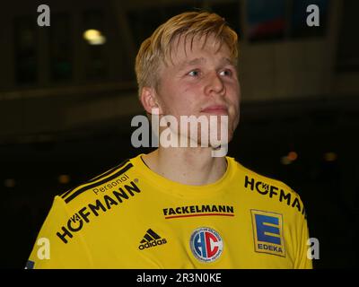 Handballtorwart Bertram Obling HC Erlangen HBL Liqui Moly Handball Bundesliga Staffel 2022-23 Stockfoto