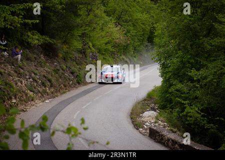 Yoann Bonato, Gewinner der Antibes-Rallye 2023 Stockfoto