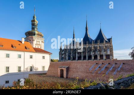 Die berühmte St. Barbara's Cathedral, Kutna Hora, Tschechische Republik Stockfoto