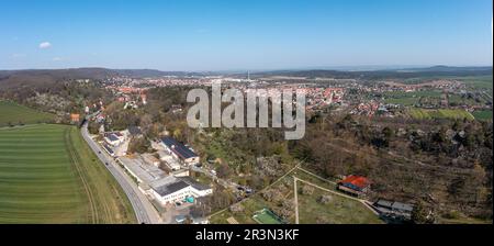 Luftaufnahmen Blankenburg Harz Stockfoto