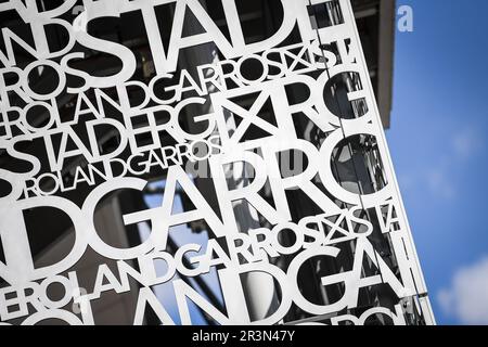 Paris, Frankreich. 24. Mai 2023. Illustration bei Roland-Garros 2023, Grand-Slam-Tennisturnier, Vorschau am 24. Mai 2023 im Roland-Garros-Stadion in Paris, Frankreich - Foto Matthieu Mirville/DPPI Credit: DPPI Media/Alamy Live News Stockfoto