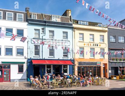 Der Troubadour Pub, Caledonia Place, St. Helier, Jersey, Kanalinseln Stockfoto