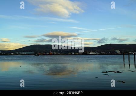 Sonnenuntergang auf der Seaview Terrace Stockfoto