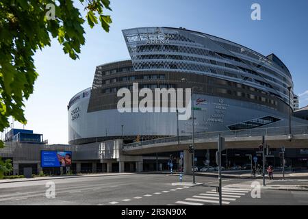 Tampere, Finnland. 24. Mai 2023. Die Nokia Arena wurde während der IIHF Eishockey-Weltmeisterschaft am 24. Mai 2023 in Tampere, Finnland, gezeigt. Kredit: David Tanecek/CTK Photo/Alamy Live News Stockfoto