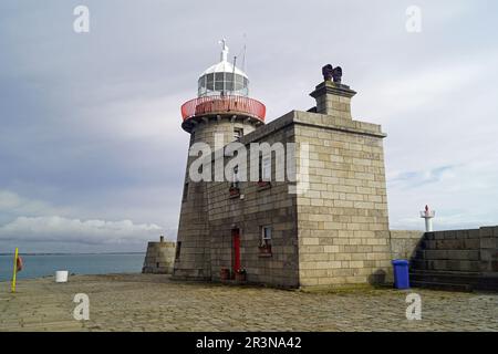 Old Howth Harbour Lighthouse Stockfoto