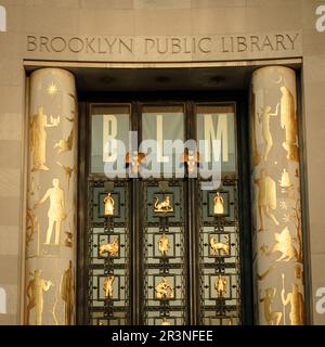 Brooklyn Public Library am Grand Army Plaza, Brooklyn, New York Stockfoto