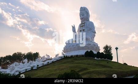 Wat Huay Pla Kang Chiang Rai Thailand, großer Budha-Tempel in Chiang Rai Stockfoto