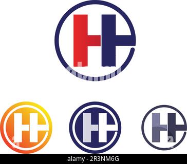 H Logo Template Design Vector Illustration Stock Vektor