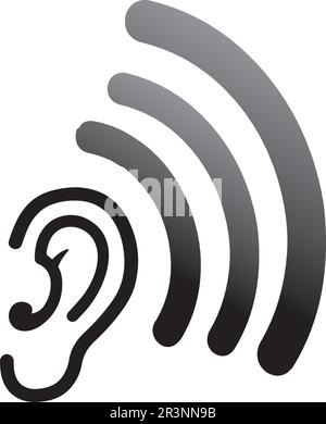 Ohr und Diagnose Gesundheit Logo desain und Vektor Stock Vektor