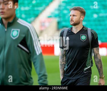 24. Mai 2023; Easter Road, Edinburgh, Schottland: Scottish Premiership Football, Hibernian versus Celtic; Scott Bain of Celtic Stockfoto