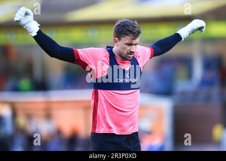 24. Mai 2023; Tannadice Park, Dundee, Schottland: Scottish Premiership Football, Dundee United gegen Kilmarnock; Sam Walker aus Kilmarnock während der Aufwärmphase vor dem Spiel Stockfoto