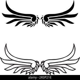 Falcon Wing Logo Vorlage vektor Icon Design Stock Vektor