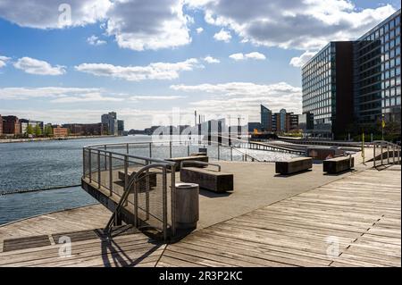 Kalvebod Brygge Waterfront, Kopenhagen, Dänemark Stockfoto