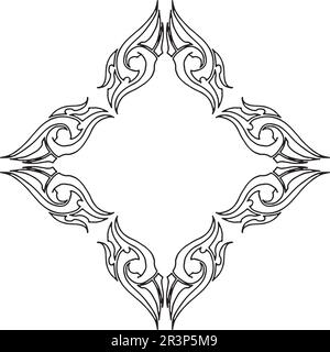 Tribal Tatto Collection Set Flamme tatoo Totem Vector Illustration Design Stock Vektor