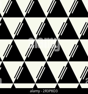 Einfarbiges geometrisches Vektormuster im einfachen Grafikdesign. Modische, trendige Geometrie. Stockfoto