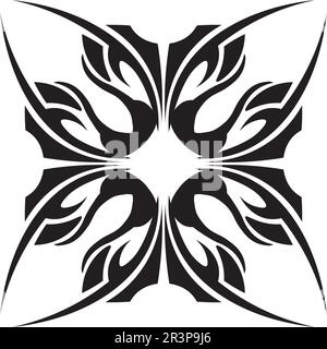 Tribal Tatto Collection Set Flamme tatoo Totem Vector Illustration Design Stock Vektor