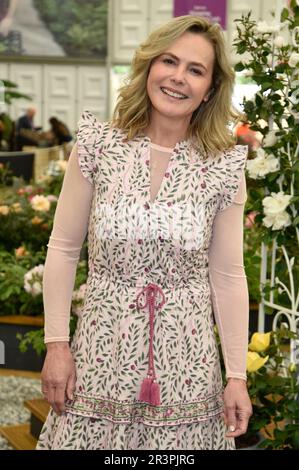 22. Mai 2023 London UK. Liz Earle, 2023 RHS, Chelsea Flower, London. Sue Andrews/Alamy. Stockfoto