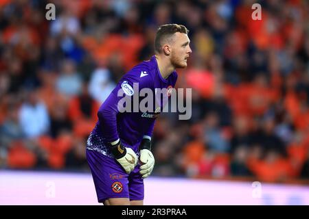 24. Mai 2023; Tannadice Park, Dundee, Schottland: Scottish Premiership Football, Dundee United gegen Kilmarnock; Jack Newman von Dundee United Stockfoto
