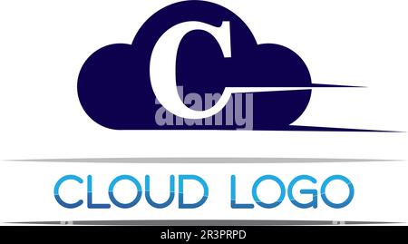 Cloud Server Daten Logos und Symbole Symbole Stock Vektor