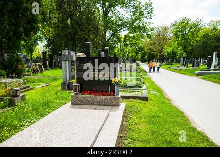 wien, österreich, 19. Mai 2023, Zentralfriedhof wiener zentralfreidhof Stockfoto