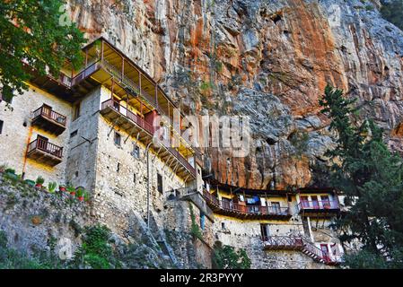 Kloster von Agios Ioannis Prodromos, Griechenland, Peloponnes, Arcadia Stockfoto