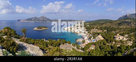 Sant Elm, küste von andratx, Mallorca, Balearen, Spanien. Stockfoto