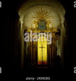 Vera Creu, Sala capitular barroca, Catedral de Mallorca, La Seu, siglo XIII gótico Levantino, Palma, Mallorca, Balearen, Spanien. Stockfoto